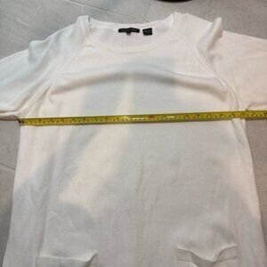 JEANNE PIERRE Cream Crew Neck Sweater